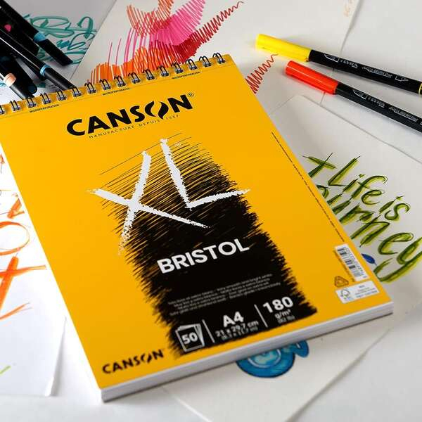 Imagen extra Canson Bloc XL Bristol Extraliso A3 de 50 Hojas 180gr - Acabado Satinado - Blanco