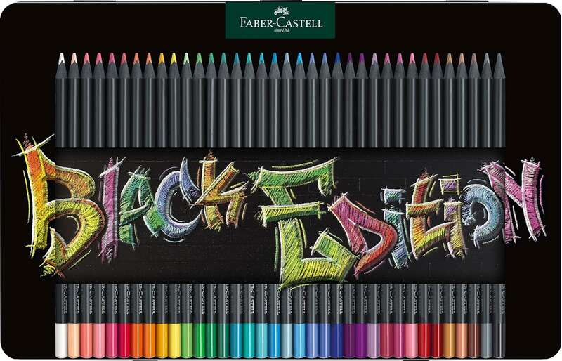 Faber-Castell Black Edition Caja Metalica de 36 Lapices de Colores