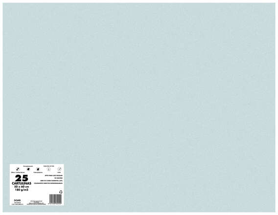PACK 25 Cartulinas 50x65 cm 180gr GRANITO. 