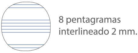 Imagen extra Oxford Cuaderno de Musica Espiral Formato 4º Apaisado 20 Hojas - 8 Pentagramas Interlineado de 2mm - Tapa Blanda - Azul