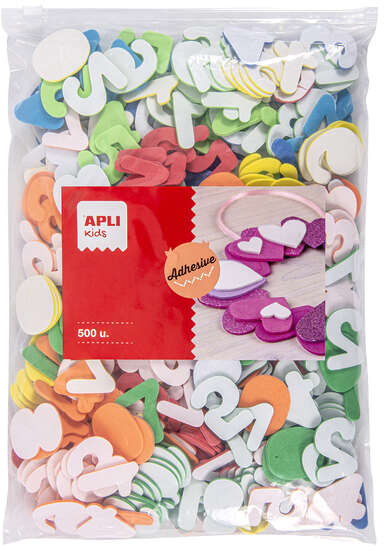 Apli Formas Goma Eva Adhesivas Numeros 500 uds