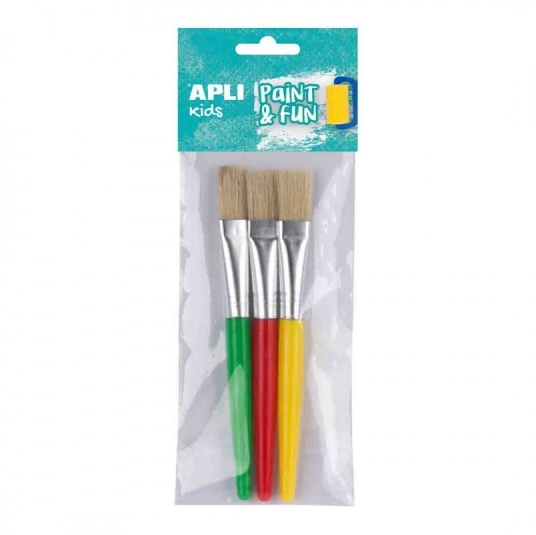 Apli Pack de 3 de Pinceles Jumbo para Niños
