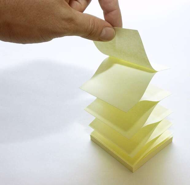 Imagen extra Bloc de 100 Notas Adhesivas amarillas de 75 x 75mm ECONOMICO