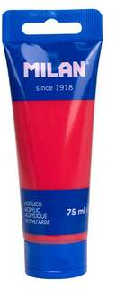 Milan Tubo de Pintura Acrilica 75ml Rojo Coral