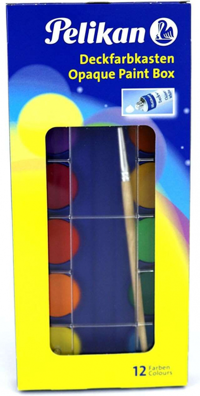 Imagen extra Acuarelas Escolares Pelikan de 12 Colores + Pincel