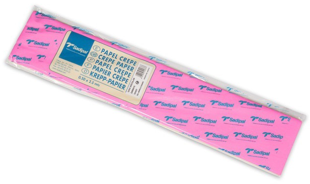 Sadipal PACK de 10 Papeles crespon Rosa de 50cm x 2m (Papel pinocho crepe)