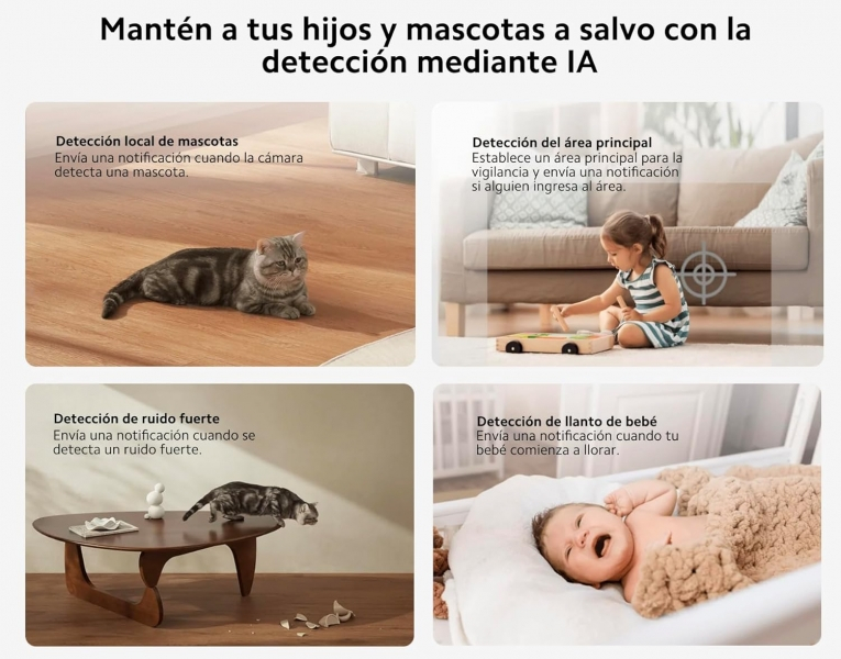 Imagen extra Xiaomi Smart Camera C500 Pro Camara Vigilancia 3K HDR 5MP WiFi Bluetooth - Vista 360º - Deteccion de Mascotas