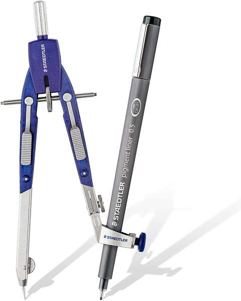 Imagen extra Compás Staedtler Mars 552 02 - Diametro Max. 350mm - Aiuste Rapido - Articulado 