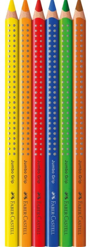 Imagen extra Faber-Castell Jumbo Grip Pack de 6 Lapices de Colores Triangulares con Grip de Agarre