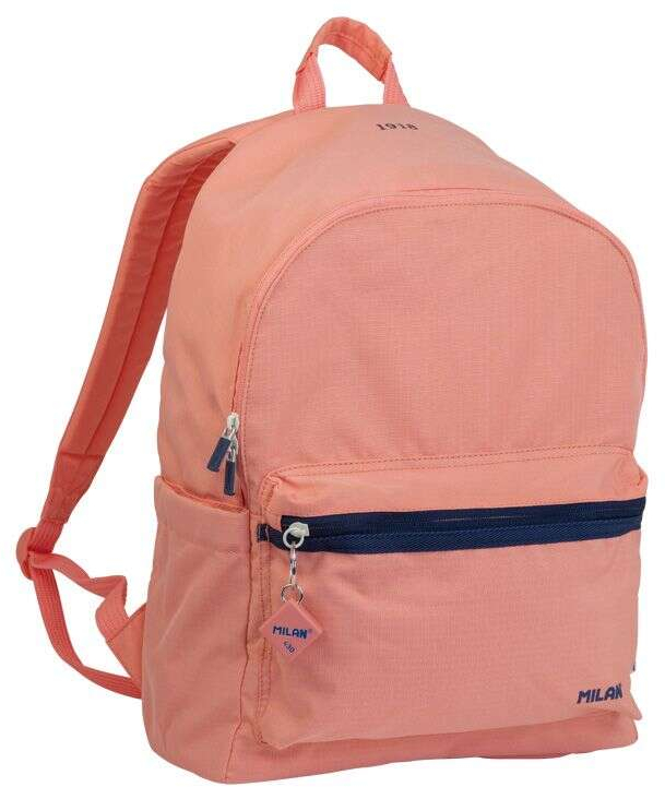 Milan Serie 1918 Mochila Urbana 22L Bolsillo Delantero + 2 Bolsillos Laterales Asas 