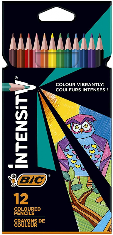 Bic Intensity Color Up - Caja de 12 Lapices Triangulares de colores