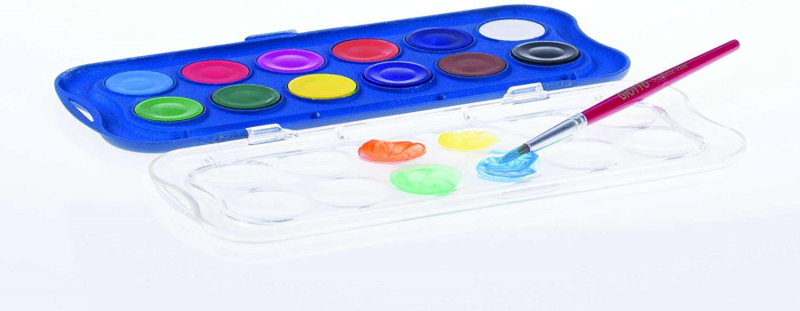 Imagen extra Giotto - Estuche de 12 Acuarelas Mini 23mm. Colores Luminosos