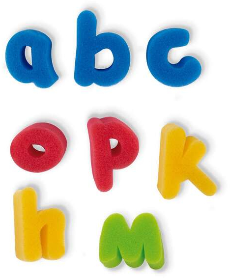 Imagen extra Apli Kids Paint & Fun Pack de 26 Sellos de Esponja Modelo abc para Estampacion - Formas de Letras Minisculas - Colores Surtidos