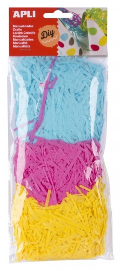 Apli Tiras de Papel de Seda - Piñatas - Gorros - Disfraces - Amarillo