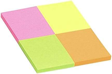 Imagen extra PACK 4 Blocs de 50 Notas Adhesivas por color. Medida 50 x 40mm