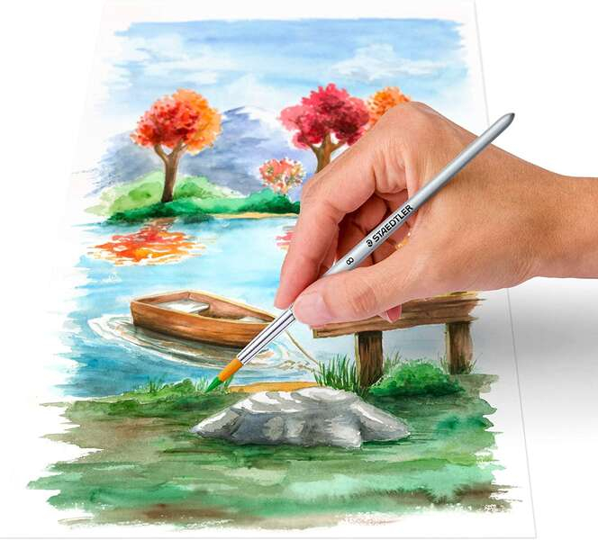 Imagen extra Staedtler Pack de 24 Tubos de Acuarela 12ml Colores Brillantes Usar en Papel Acuarela o Cartulina