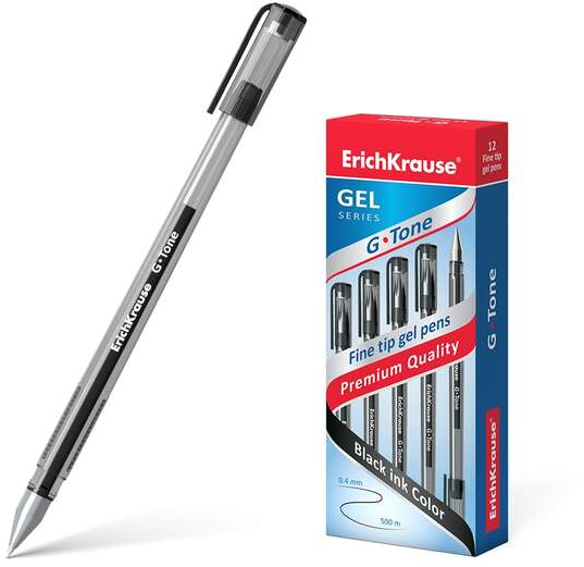 Boligrafo GEL ErichKrause G-Tone Negro