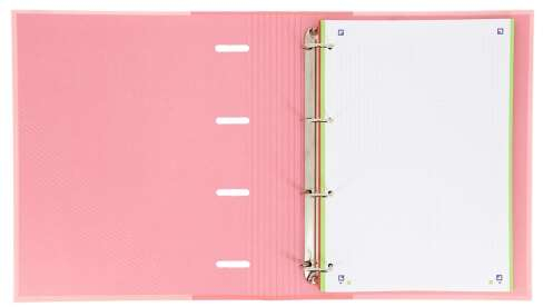 Imagen extra Oxford Europeanbinder Touch A4+ Carpeta de Anillas con Recambio Cuadricula 5x5 - Tapa Extradura - Cierre con Goma Elastica - Col