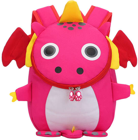 Dohe Mochila Infantil Modelo Dragon Rosa - Cremallera - Acolchado