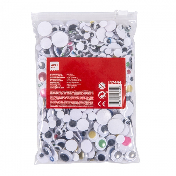 Imagen extra Apli Ojos Moviles Adhesivos - Formato MAXI - Amarillo