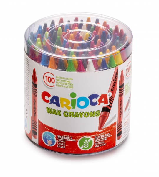 Carioca Pack de 100 Ceras Pastel - Lavables