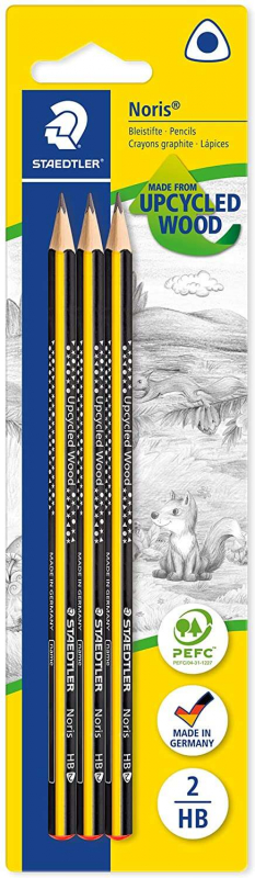PACK 3 Lapices Staedtler Noris 183 Triangulares HB (dureza estandar)