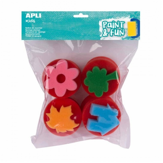 Apli Sellos de Esponja Jumbo - Formas Surtidas