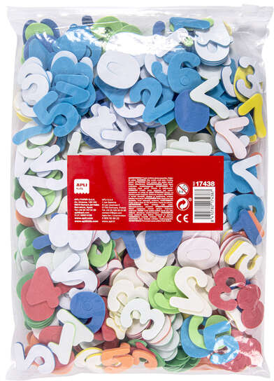 Imagen extra Apli Formas Goma Eva Adhesivas Numeros 500 uds