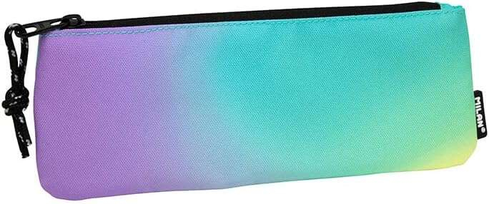 Milan Sunset Estuche Pequeño Plano Rectangular - 23x9x1.3cm - Turquesa