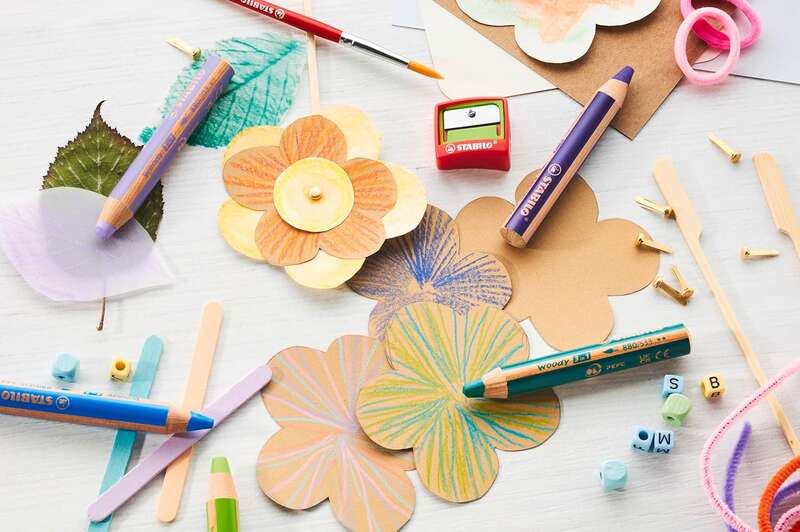 Imagen extra Stabilo Woody 3 en 1 - PACK 6 Lapices de Colores Pastel + Sacapuntas