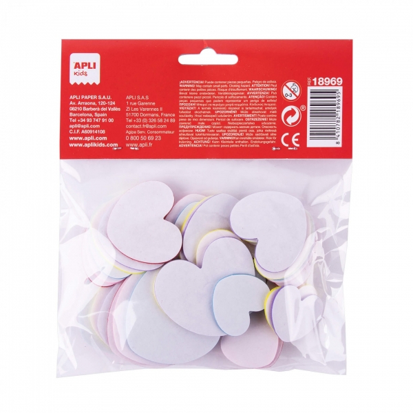 Imagen extra Apli Corazones Adhesivos de Fieltro - y Suavidad - Colores Surtidos