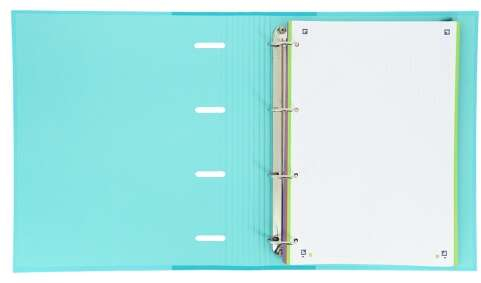 Imagen extra Oxford Europeanbinder Touch A4+ Carpeta de Anillas con Recambio Cuadricula 5x5 - Tapa Extradura - Cierre con Goma Elastica - Col