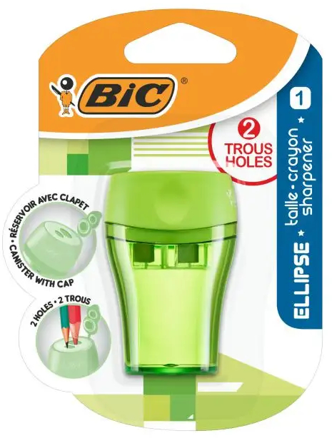 Imagen extra Bic Ellipse Sacapuntas con deposito - 2 Orificios. Color aleatorio