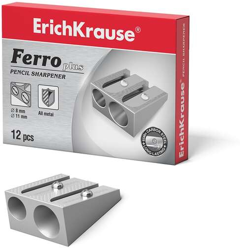 Imagen extra Sacapuntas doble metalico con cortador de aluminio. Afilalapiz