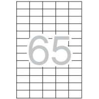 Apli Pack de 1.625 Etiquetas 38x21.2mm - Adhesivo Permanente - Cantos Rectos - Aptas para Impresion y Fotocopias - Color Blanco