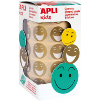 Apli Gomets Cara Feliz Dorados