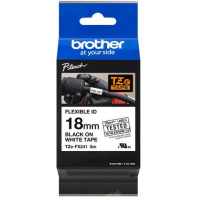 Brother TZeFX241 Cinta Laminada Flexible Original de Etiquetas Texto negro sobre fondo blanco Ancho 18mm x 8 metros