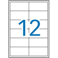 Apli Etiquetas Blancas Removibles 97 x 42,4 mm - Permite Retirar sin Dejar Rastro - 100 Hojas