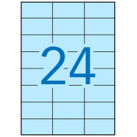 Apli Etiquetas Azul Pastel Permanentes 70.0 x 37.0mm 20 Hojas