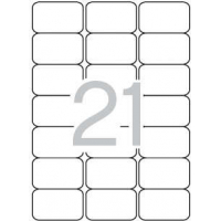 Apli Etiquetas Blancas Permanentes 63.5 x 38.1mm 25 Hojas