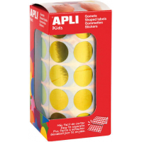 Apli Gomets Redondos Amarillo Metalizado diametro 20mm