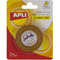 Cinta Adhesiva Doble Cara 7mm x 10 metros. Apli 13384