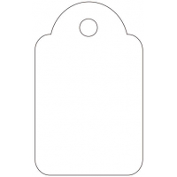 Apli Etiquetas Colgantes Blancas 18 x 29mm 200 U.