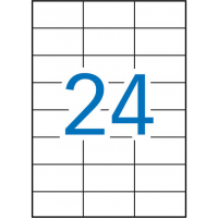 Apli Etiquetas Blancas Permanentes 70.0 x 37.0mm 10 Hojas