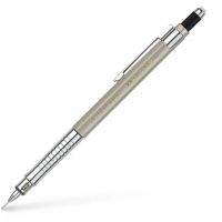 Faber-Castell TK-Fine Vario L Portaminas HB 0.5mm - Con Goma de Borrar - Clip de Metal - Color Champagne