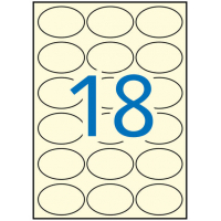 Apli Etiquetas Crema Permanentes 63.5 x 42.3mm 20 Hojas