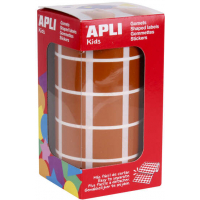 Apli Gomets Cuadrados Marrones 20mm