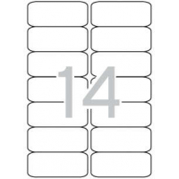 Apli Etiquetas Blancas Permanentes 99.1 x 38.1mm 25 Hojas