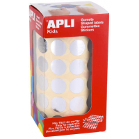 Apli Gomets Redondos Plata Metalizado diametro 15mm