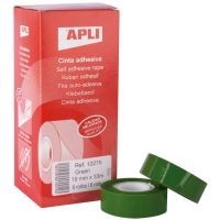 Cinta Adhesiva Verde 19mm x 33m Apli 12275